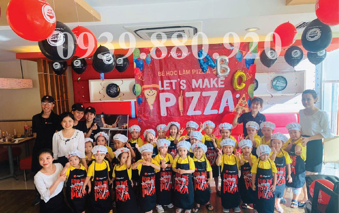 Tour Bé mầm non học làm bánh Pizza 1 buổi - Hình 1